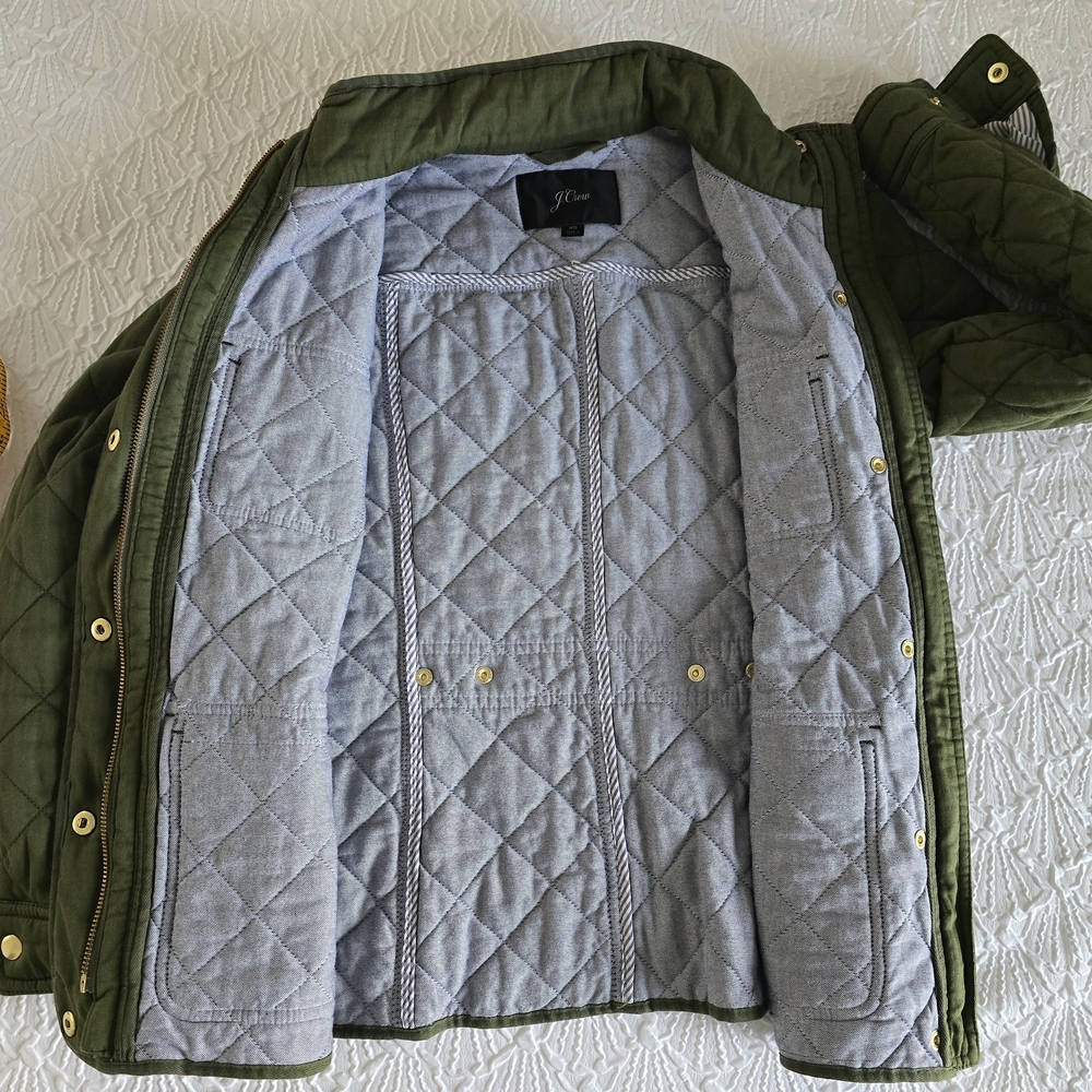 J. Crew Green Downtown Field Jacket Excellent Condition Sz XS - Picture 5 of 8
